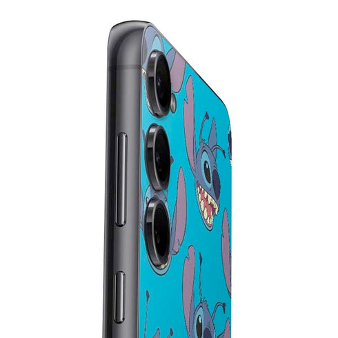 Disney Lilo and Stitch Face Expression Pattern Galaxy S25 Skin